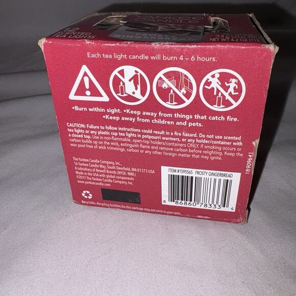 Yankee Candle Ceramic Stoneberry Tealight Candle Tart Warmer & Scented Tea light - Picture 10 of 11